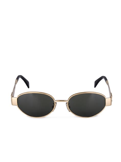 oval gold sunglasses celine|Celine sunglasses clearance.